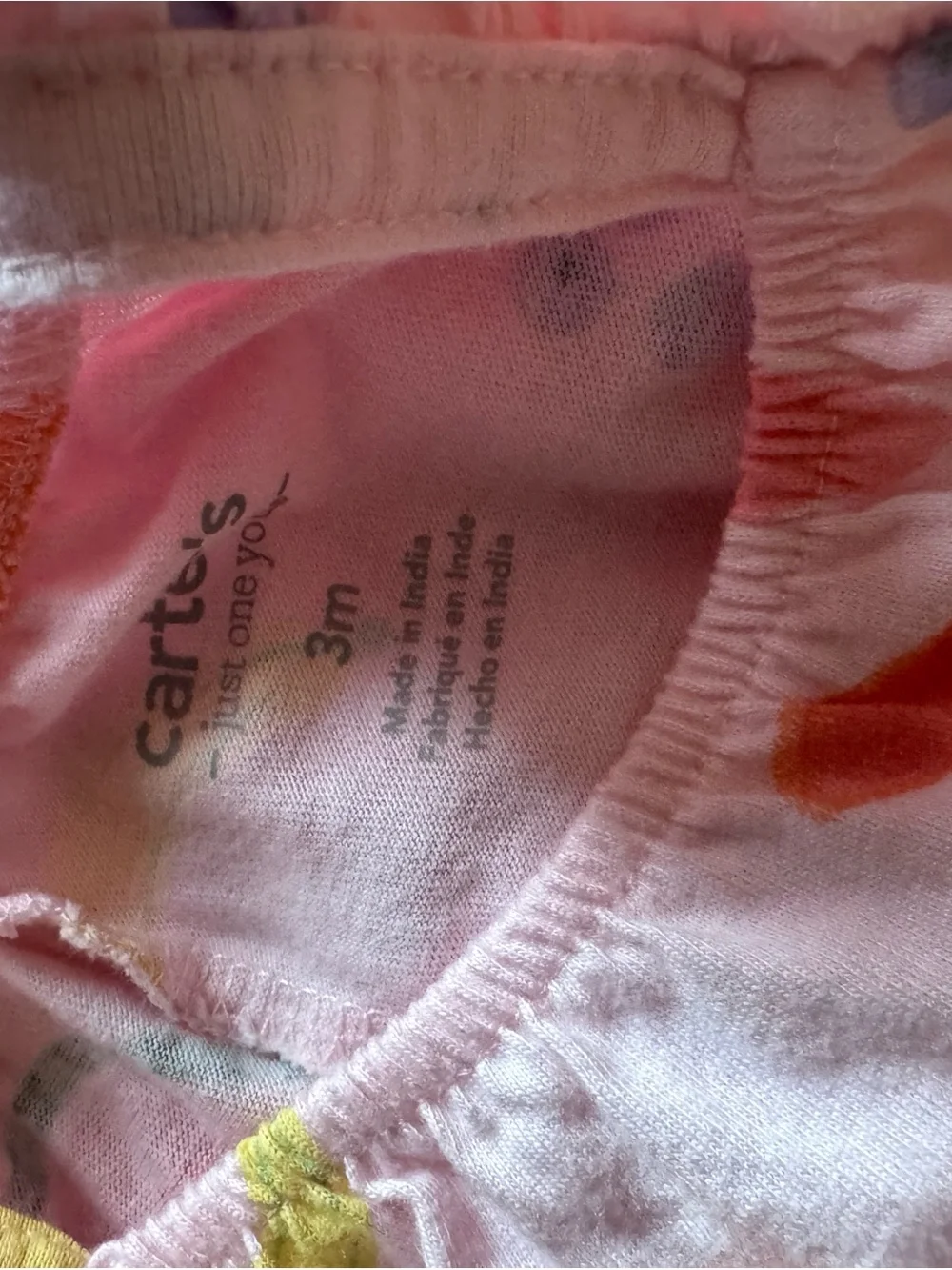 Carter's Pink Floral Baby Bottoms